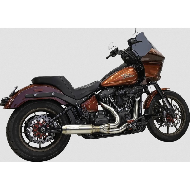 AUSPUFF SYSTEM BASSANI SUPERBIKE 4" 2IN1 INOX HARLEY DAVIDSON SOFTAIL 2018-2025