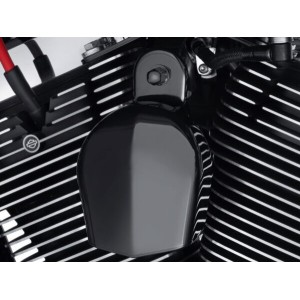 ELECTRIC HORN COWBELL KIT 110 DB BLACK FOR HARLEY DAVIDSON