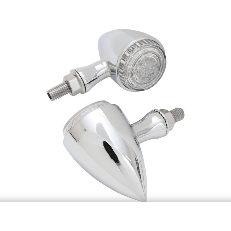 INDIKATOREN BLINKER HINTEN MULTIFUNKTION BULLET LED CHROM MOTO CUSTOM UND HARLEY DAVIDSON