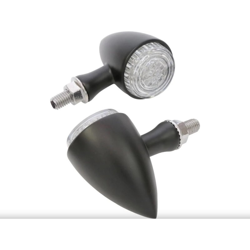 INDIKATOREN BLINKER HINTEN MULTIFUNKTION BULLET LED SCHWARZ MOTO CUSTOM UND HARLEY DAVIDSON