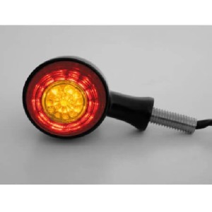 INDIKATOREN BLINKER HINTEN MULTIFUNKTION BULLET LED SCHWARZ MOTO CUSTOM UND HARLEY DAVIDSON