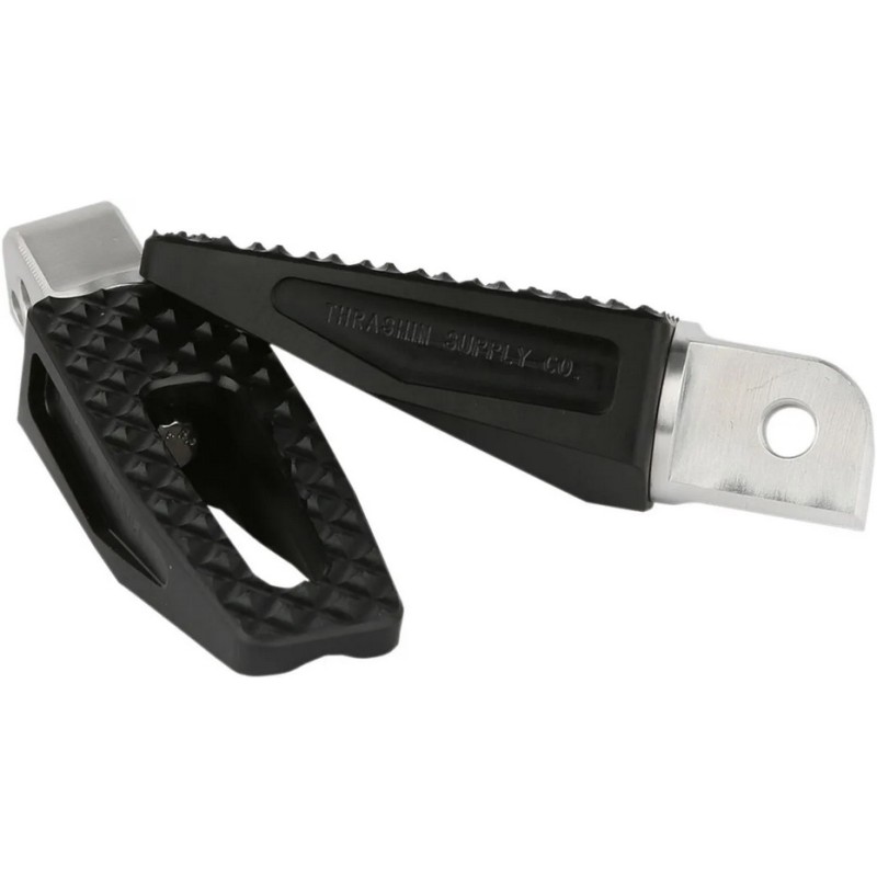 KIT BLACK FOOTPEGS TRASHIN P-54 SLIM PASSENGER HARLEY DAVIDSON SOFTAIL 2018-2025