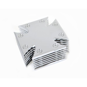 KIT FILTRE A AIR CROIX DE MALTE CHROME HARLEY DAVIDSON FXD DYNA 2004-2017