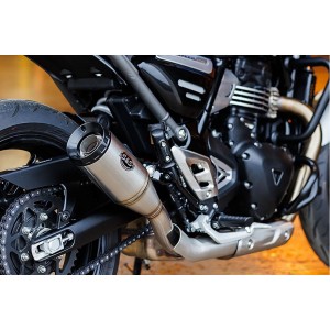 MUFFLER SLIP-ON INOX S&S GRAN NATIONAL TRIUMPH SPEED/SCRAMBLER 400 ABS 2024-2026