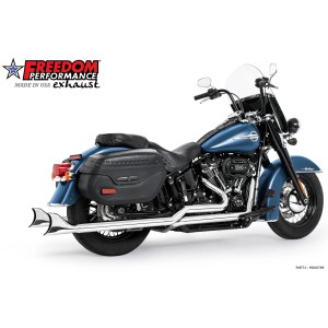 ÉCHAPPEMENTS CLASSIC FISHTAIL 2,5" TRUE-DUAL 36" CHROME HARLEY DAVIDSON SOFTAIL 2018-2024