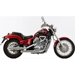 SCARICO COMPLETO 2IN2 FALCON SLASH CUT OMOLOGATO CROMATO HONDA VT 600 C SHADOW 1988-2000