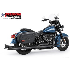 SCARICHI CLASSIC FISHTAIL 2,5" TRUE-DUALS 39" NERI HARLEY DAVIDSON SOFTAIL 2018-2024