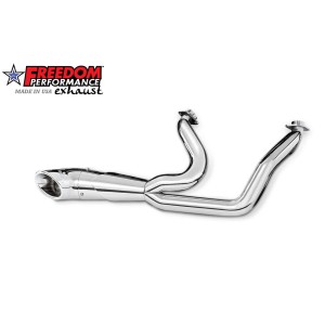 AUSPUFF SYSTEM 2IN1 MEGAPHONE DUMP TURN OUT CHROM HARLEY DAVIDSON SOFTAIL 2018-2024