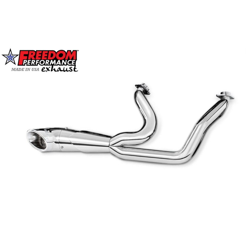 AUSPUFF SYSTEM 2IN1 MEGAPHONE DUMP TURN OUT CHROM HARLEY DAVIDSON SOFTAIL 2018-2024