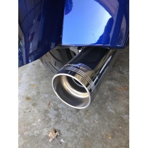 EXHAUSTS MUFFLER SLIP-ON RINEHART 4.5" DBX45 CHROME INDIAN TOURING CRUISER 2014-2026