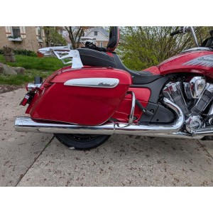 SILENCIEUX POTS ÉCHAPPEMENTS SLIP-ON RINEHART 4.5" DBX45 CHROME INDIAN TOURING CRUISER 2014-2026