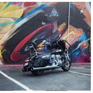 SCARICHI MARMITTE SLIP-ON 3" COBRA NH CROMATI INDIAN TOURING CRUISER 2014-2026