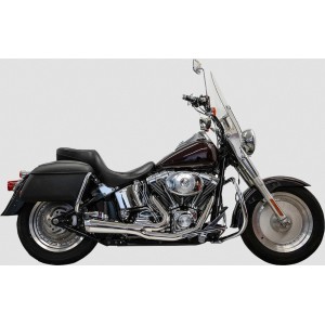 AUSPUFF SYSTEMS BASSANI 2-1 RIPPER SHORT CHROM HARLEY DAVIDSON FXS FLS SOFTAIL 1986-2017