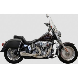 EXHAUST SYSTEMS BASSANI 2-1 RIPPER SHORT INOX HARLEY DAVIDSON FXS FLS SOFTAIL 1986-2017