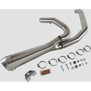 SCARICO MARMITTA BASSANI 2-1 RIPPER SHORT INOX HARLEY DAVIDSON FXS FLS SOFTAIL 1986-2017