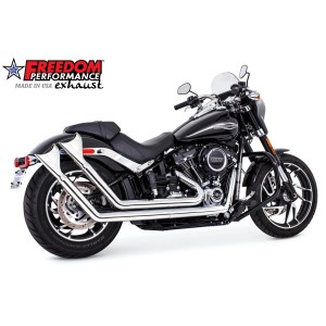 ÉCHAPPEMENTS 2EN2 UPSWEEPS FISHTAIL CHROMÉS HARLEY DAVIDSON SOFTAIL 2018-2024