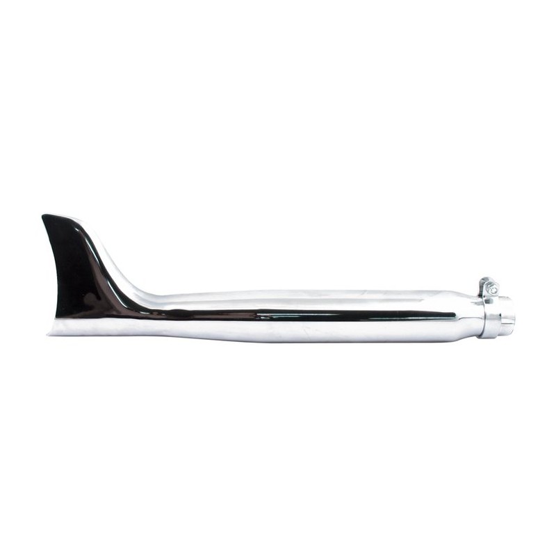 TERMINALE SCARICO MARMITTA UNIVERSALE FISHTAIL 56 CM CROMATO PER MOTO CUSTOM