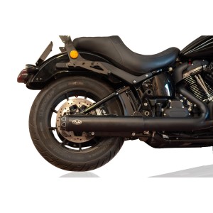 AUSPUFFANLAGEN 2IN1 SLIP-ON 4" REBEL SERIES SCHWARZ EU ZULASSUNG HARLEY DAVIDSON SOFTAIL 2025-2026