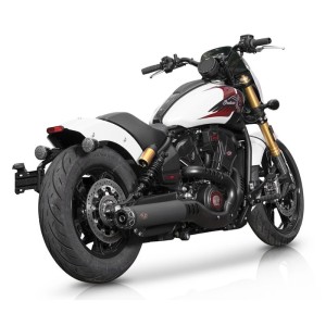 POT D'ÉCHAPPEMENT SLIP-ON 2EN1 REBEL SERIES 4" NOIR APPROUVÉ UE NOIR INDIAN SCOUT 2025-2026