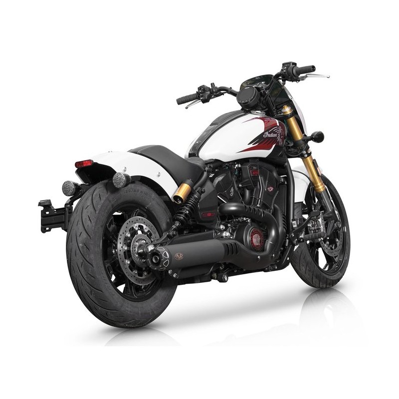 SCARICO SLIP-ON 2IN1 REBEL SERIES 4" NERO OMOLOGATO INDIAN SCOUT 2025-2026