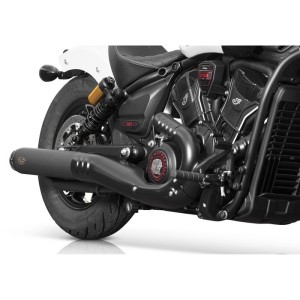 SCARICO SLIP-ON 2IN1 REBEL SERIES 4" NERO OMOLOGATO INDIAN SCOUT 2025-2026