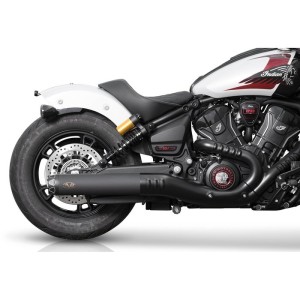 POT D'ÉCHAPPEMENT SLIP-ON 2EN1 REBEL SERIES 4" NOIR APPROUVÉ UE INDIAN SCOUT 2025-2026