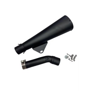 SILENCIEUX D'ECHAPPEMENT SLIP-ON MEGAPHONE NOIR MATTE HONDA CMX 500 ABS REBEL 2017-2024