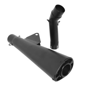 AUSPUFFSCHALLDÄMPFER SLIP-ON MEGAPHONE SCHWARZ MATT HONDA CMX 500 ABS REBEL 2017-2024