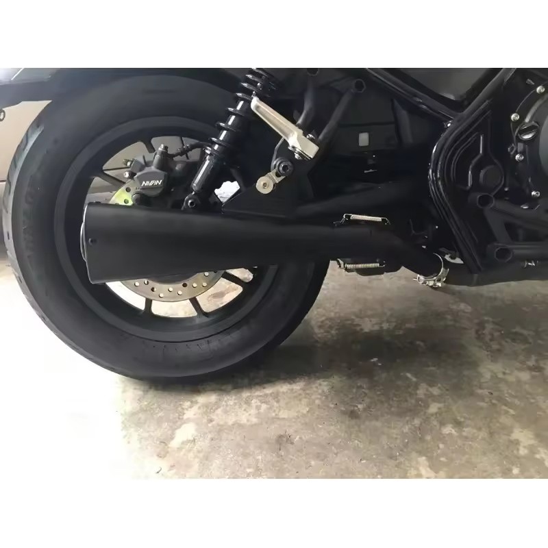 SILENCIEUX D'ECHAPPEMENT SLIP-ON MEGAPHONE NOIR MATTE HONDA CMX 500 ABS REBEL 2017-2024