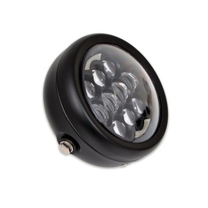 SEITENSCHEINWERFER SCHWARZEN EU ZULASSUNG EMC 145 MM SUPERLIGHT 12 LED MOTORRAD
