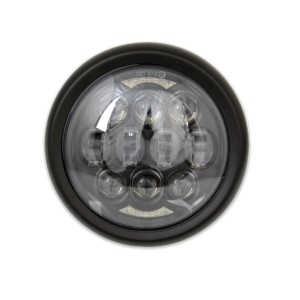 SEITENSCHEINWERFER SCHWARZEN EU ZULASSUNG EMC 145 MM SUPERLIGHT 12 LED MOTORRAD