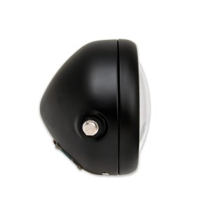 PHARE AVANT HOMOLOGUE NOIR SUPERLIGHT EMC 12 LED 145 MM SUPPORT LATERAL POUR MOTO