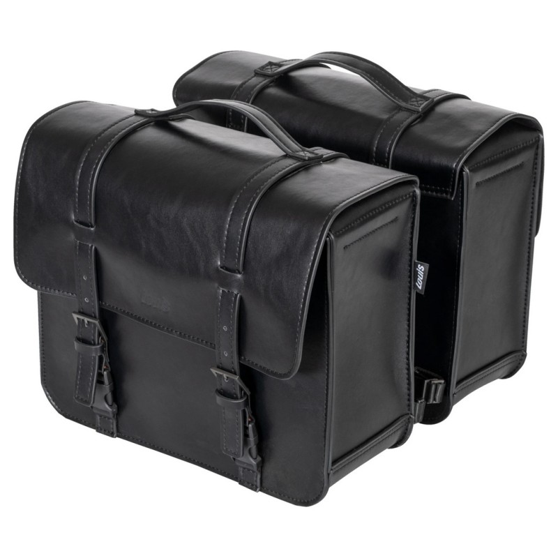 SADDLEBAGS LEATHER CLASSIC MEDIUM CUSTOM MOTORCYCLE AND HARLEY DAVIDSON