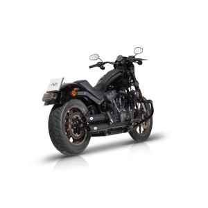 EXHAUSTS MUFFLERS 3" SLIP-ON D-RING BLACK EU APPROVED HARLEY DAVIDSON SOFTAIL 2022-2024