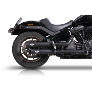 AUSPUNFFANLAGEN 3" SLIP-ON D-RING SCHWARZEN EU ZULASSUNG HARLEY DAVIDSON SOFTAIL 2022-2024