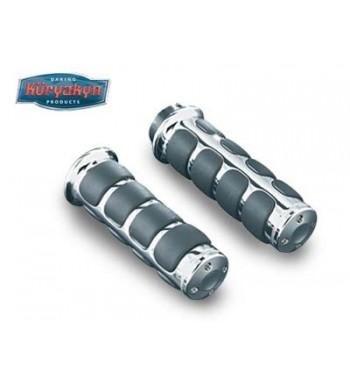 MANOPOLE KURYAKYN CROMATE ISO GRIPS PER MOTO HONDA