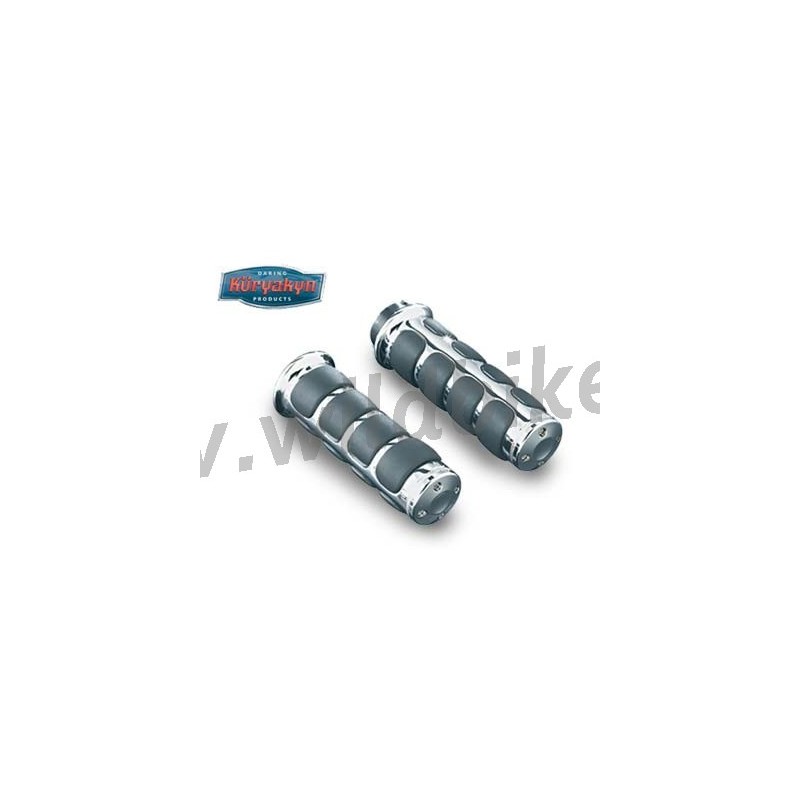 MANOPOLE KURYAKYN CROMATE ISO GRIPS PER MOTO HONDA