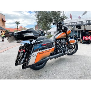 SCARICHI KHROME WERKS SLIP-ON HP-PLUS 4.5" EDGE NERO HARLEY DAVIDSON FLH FLT TOURING 2017-2025