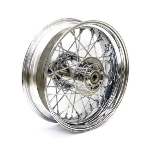 RUOTA CERCHIO POSTERIORE 40 RAGGI 16" x 5" CROMATO HARLEY DAVIDSON FLH FLT TOURING 2009-2025