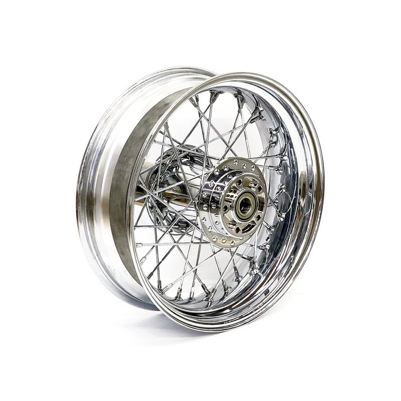 WHEELS REPLACEMENT LACED REAR 40 SPOKES 16" x 5" CHROME HARLEY DAVIDSON FLH FLT TOURING 2009-2025