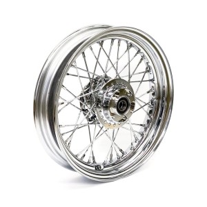 ROUES ARRIERE REMPLACEMENT LACETS 40 rayons 16" X 3" NO ABS CHROME HARLEY DAVIDSON XL SPORTSTER 2014-2022