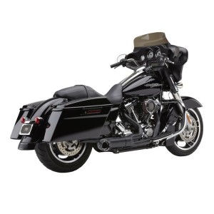 ÉCHAPPEMENT COMPLET 2-EN-1 COBRA TURN-OUT NOIR HARLEY DAVIDSON FLH FLT TOURING 2009-2016