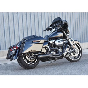 KOMPLETTE AUSPUFFANLAGE 2-IN-1 BASSANI ROAD RAGE SCHWARZ HARLEY DAVIDSON FLH FLT TOURING 2009-2016