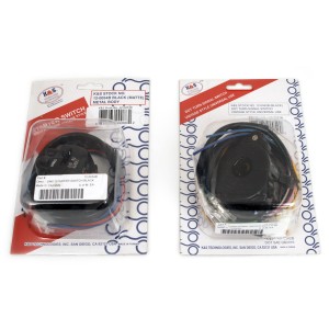 BLOCKS HANDLEBAR SWITCHES COMPLETE IN ALUMINUM VINTAGE STYLE 2 BLACKS FOR 22 MM MOTORCYCLE