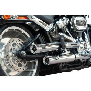 SCARICHI SLIP-ON TWIN REVOLVER OMOLOGATI HARLEY DAVIDSON SOFTAIL BREAKOUT/FAT BOY 2021-2024
