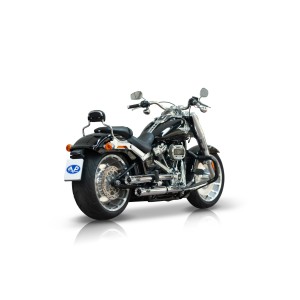 SYSTEME D'ÉCHAPPEMENT COMPLET 2EN1 ZARD INOX APPROUVÉ EU HARLEY DAVIDSON SOFTAIL BREAKOUT/FAT BOY 2021-2024