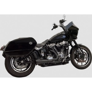 BLACK EXHAUST SYSTEMS BASSANI 2-1 RIPPER SHORT HARLEY DAVIDSON FXLRST LOW RIDER ST 2022-2025