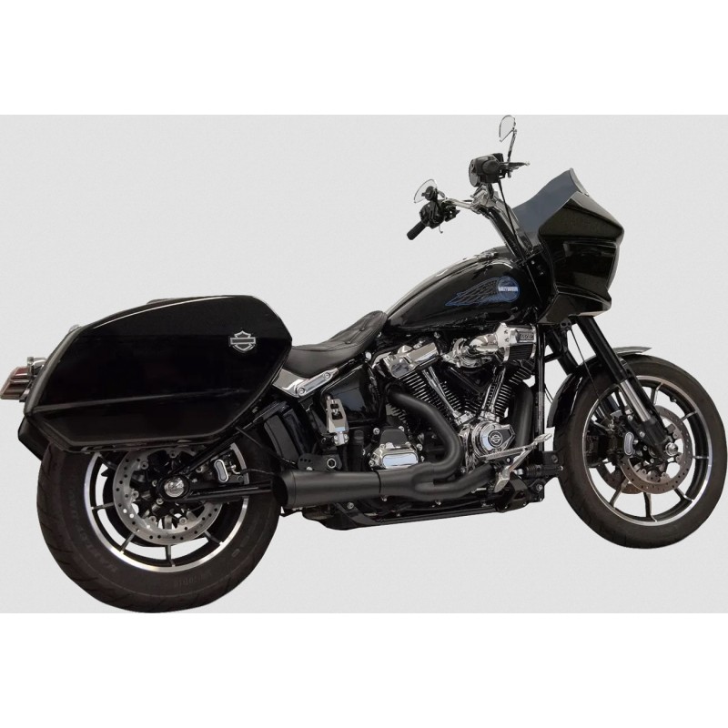 SCARICO MARMITTA BASSANI 2-1 RIPPER SHORT NERO HARLEY DAVIDSON FXLRST LOW RIDER ST 2022-2025