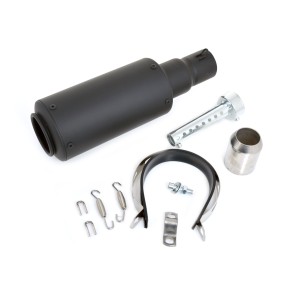 AUSPUFF SCHALLDAMPFER UNIVERSAL SLIP-ON HYPERMOTARD SCHWARZ FÜR MOTORRÄDER