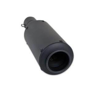 BLACK EXHAUST MUFFLER UNIVERSAL SLIP-ON HYPERMOTARD FOR MOTORCYCLES